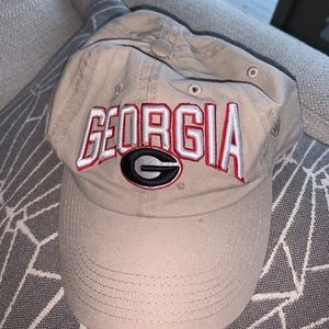 Tan Georgia Bulldog Hat